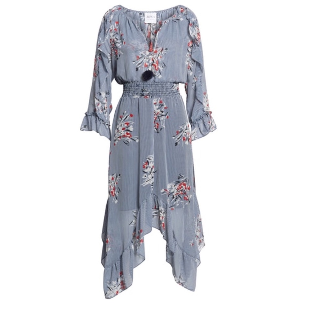 MISA LA - Annalisa Striped Ruffle Dress NWT, Small - Picture 6 of 8
